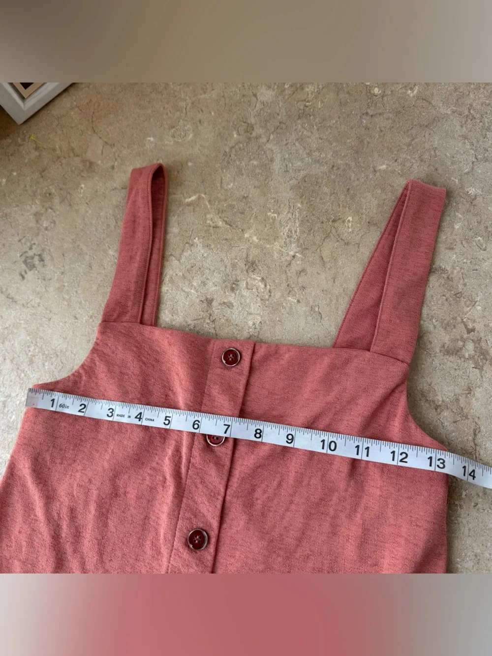 Zara Terracotta Orangey-Pink Midi Bodycon Dress, Size Small - Picture 5 of 8